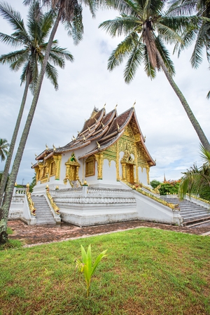 Temple in Luang Prabang Royal Palace Museum Laosのeditorial素材