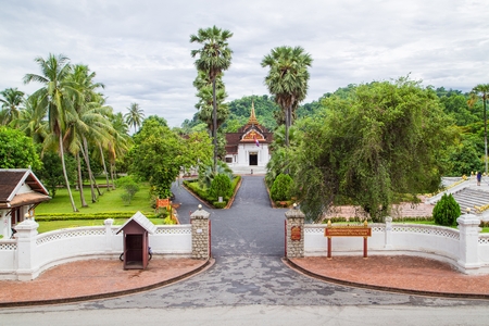 Temple in Luang Prabang Royal Palace Museum Laosのeditorial素材