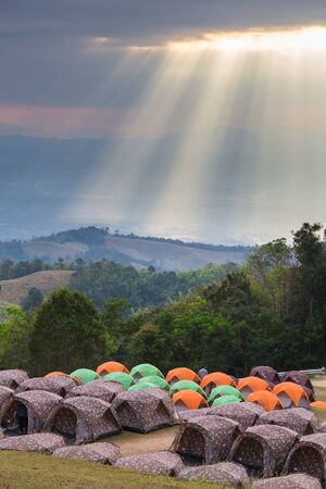 Camping grounds Doi Samer Dow from National Park sri nan from nan province,Thailandの写真素材