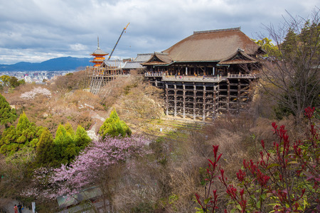 Kiyomizu-dera Temple in Kyoto, Japanのeditorial素材