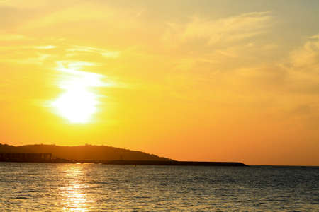 orange skyの写真素材