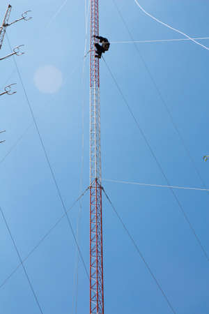 Working at height.の写真素材