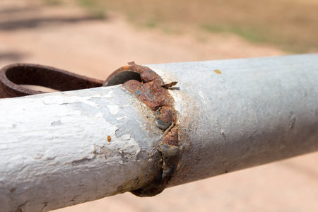 old metal weldの写真素材