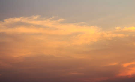 Light on the sky at sunset.の写真素材