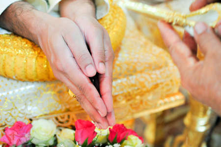 Wedding in the Thailand traditionの写真素材