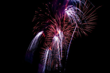 Fireworks light up the sky