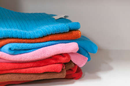 Colorful Towels Cutoutの写真素材