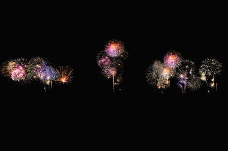 Abstract colored firework background with free space for text