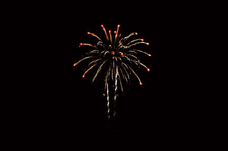 Abstract colored firework background with free space for textの写真素材
