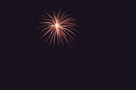 Abstract colored firework background with free space for textの写真素材