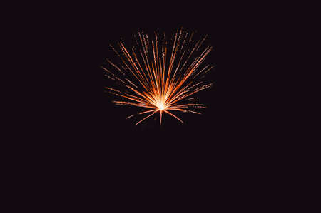 Abstract colored firework background with free space for textの写真素材