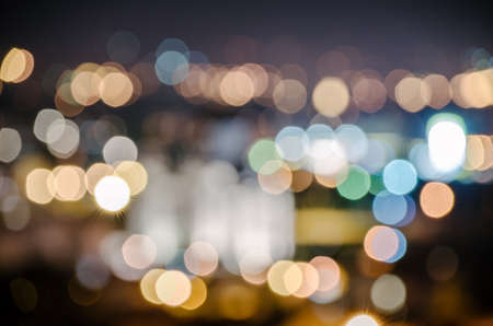 Blurred city lightsの写真素材