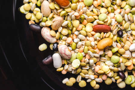 Soaked legumes on a plate