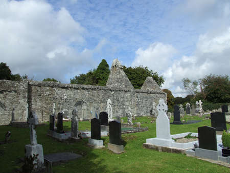 Historic cemetry and church ruins at Dysart county Clare, Ireland