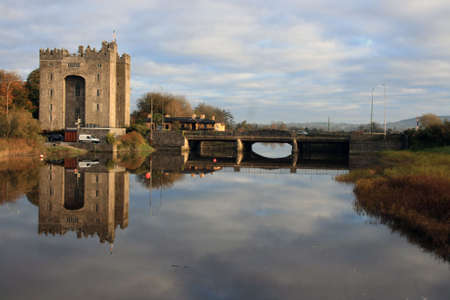 Bunratty castle in county Clare Ireland constructed in the 15th centuryの写真素材