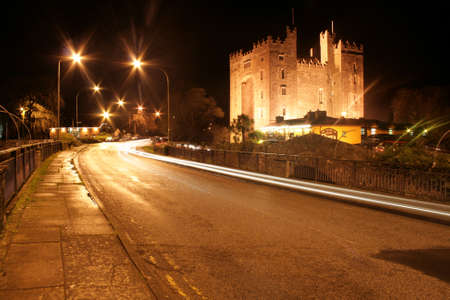 Bunratty castle county Clare Ireland at night の写真素材