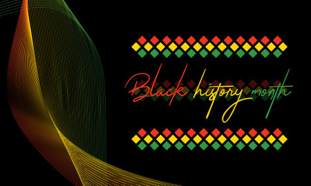 Black History Month celebrated. February national black history month African American vector...