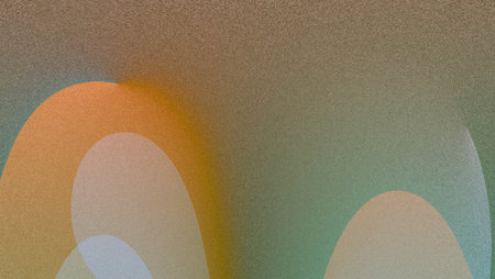 Grainy Warm Gradient Noise Texture, Orange, Black, Purple, Red, Blue Abstract Background for Social Media Banners, Posters, and Vintage-Style Coversの写真素材