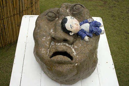 Statues of childrenの写真素材