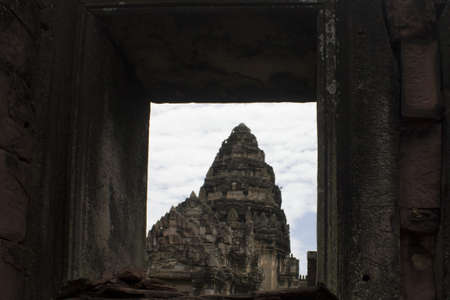 Pimai ancient temple in Korat, Thailand. の写真素材