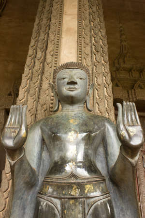 Old buddha in Loasの写真素材