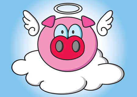 angel pigのイラスト素材