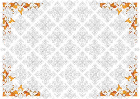 Thai pattern can be apply for tattoo ,pattern or backgroundのイラスト素材