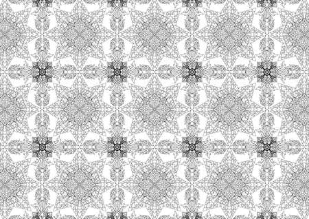 Thai pattern can be apply for tattoo ,pattern or backgroundのイラスト素材