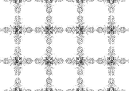 Thai pattern can be apply for tattoo ,pattern or backgroundのイラスト素材
