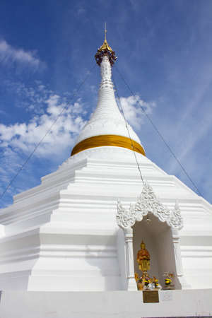 Wat Prathat Doi Kong Mu ,Mae Hong Son ,Thailandの写真素材