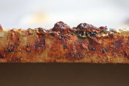 A rusty corrugated iron texture   rust on iron