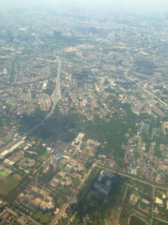 aerial view of Bangkok in Thailand .の写真素材