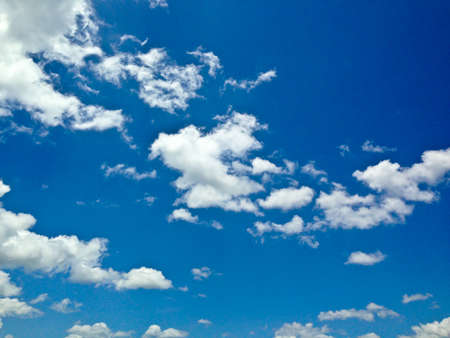 Blue sky background with cloud   background of blue skyの写真素材