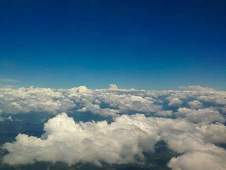 View of Mountain Landscape from an Airplaneの写真素材