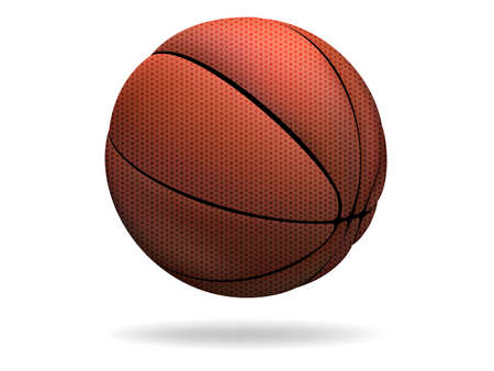 Realistic basketball ball isolated on white background のイラスト素材
