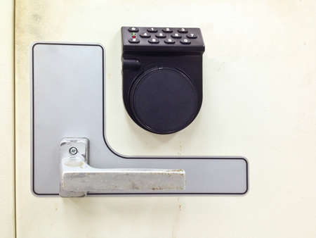 Digital safety deposit lock box safe with with digital lockの写真素材