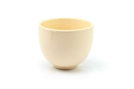 A white cup on a white background の写真素材