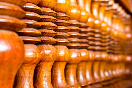 The carving wooden details background in Yhai style