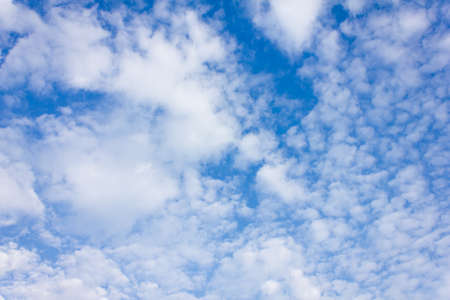 Beautiful blue sky with white clouds