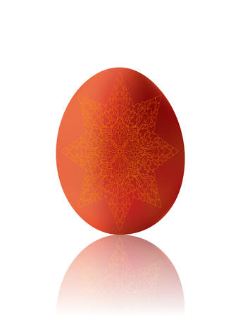 Ester egg with the Thai pattern (Illustration)のイラスト素材
