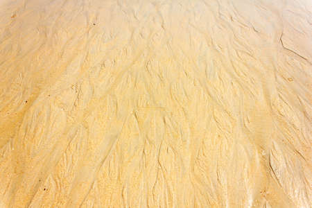 sand pattern of a beach in the summer thailand の写真素材