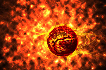 The death of a star. ( supernova)