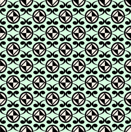 Retro different seamless patternsのイラスト素材