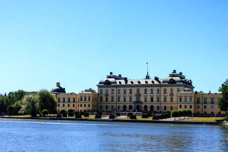 Drottningholm Royal castle of Stockholm Sweden.のeditorial素材