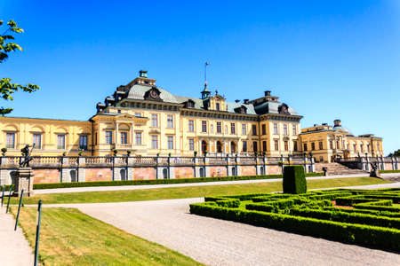 Drottningholms slott (royal palace) outside of Stockholm, Swedenのeditorial素材