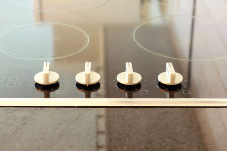 The modern Stove in a restaurant kitchenの写真素材