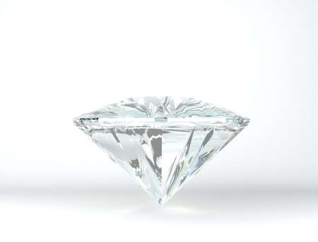 Diamonds on white background, Redder from 3d modelの写真素材