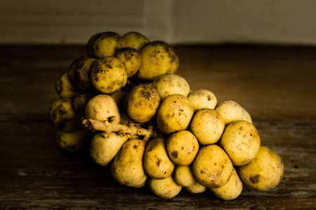 Still life with fruit on the tableの写真素材