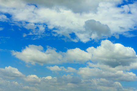 Blue sky background with cloud . background of blue skyの写真素材