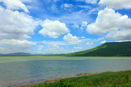 Veiw of Lam ta kong Lake, Thailandの写真素材